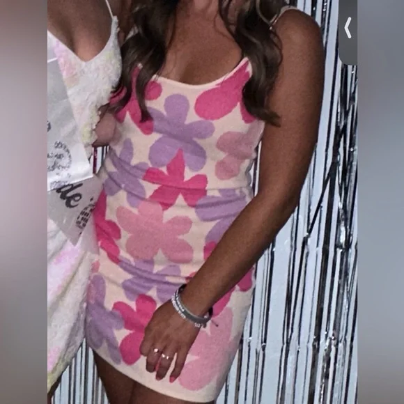 SHEIN Women’s Floral Dress in Pink and Purple - Picture 3 of 3